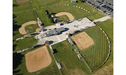 View of 4 fields at Washington Sports Complex